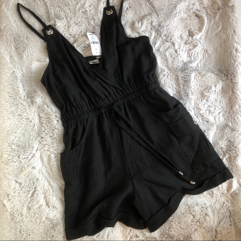 LF Black Romper Tank